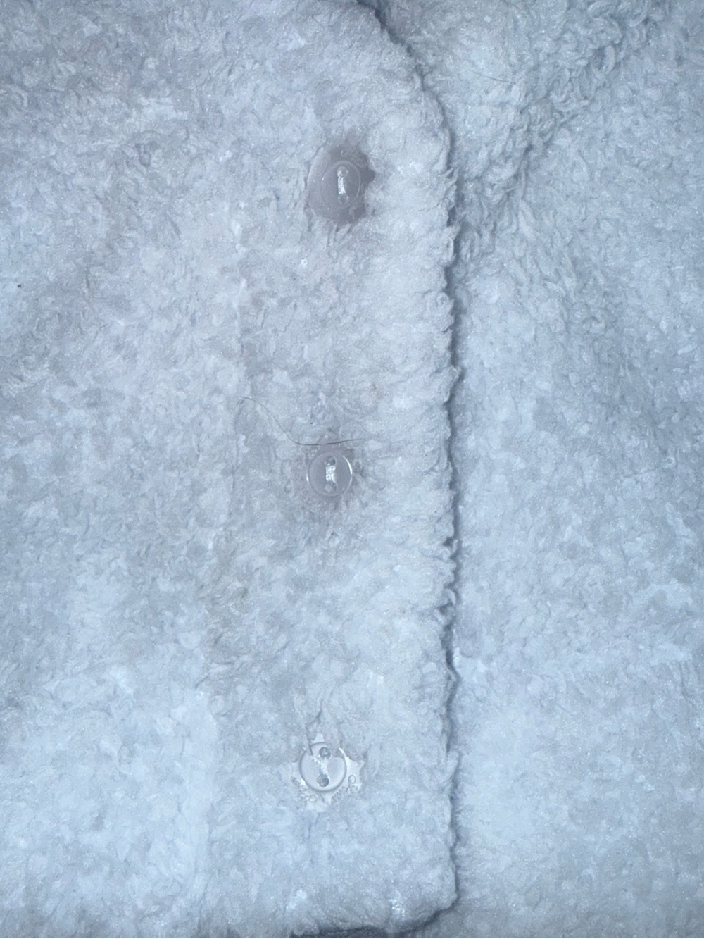 Victoria’s Secret PINK Light Blue Sherpa Cropped Jacket XS Soft Cozy - Picture 5 of 12